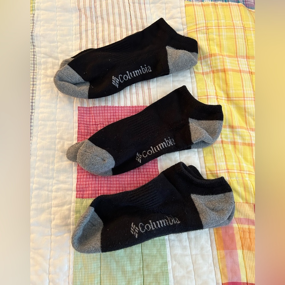New men’s Columbia low ankle sport socks -3 pair